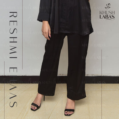 Black Soft silk Co-ord