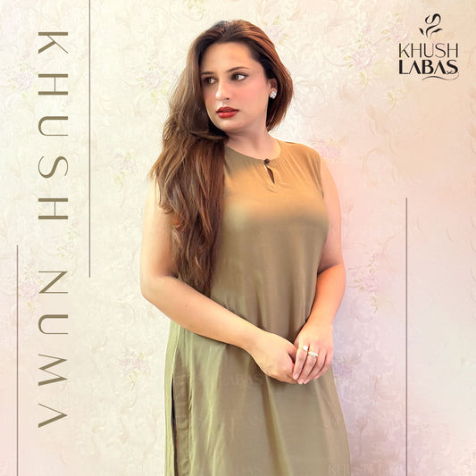 Olive Green Classic Stitched Outfit
