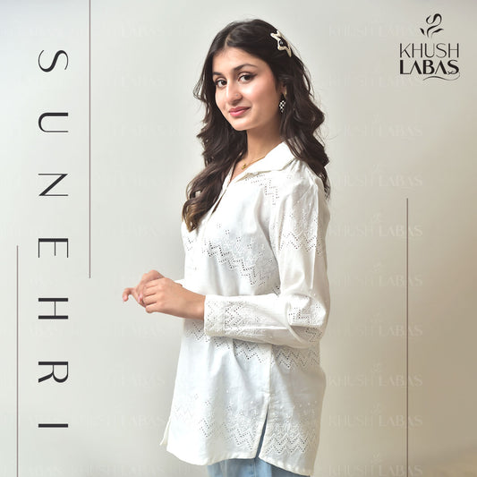 Elegant White Cotton Shirt